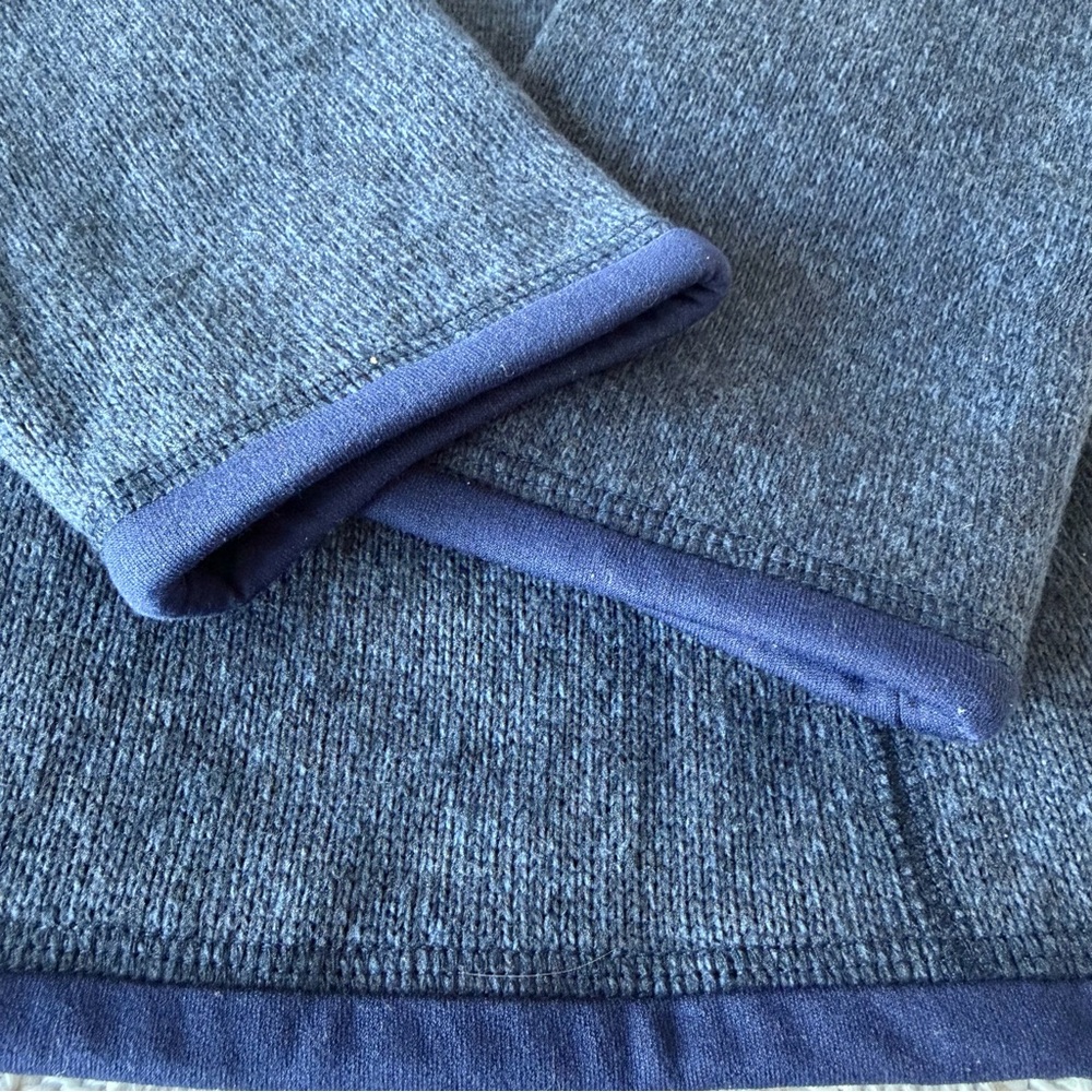 Patagonia Better Sweater 1/4 Zip Medium 10 Neutral Blue Winter Layer Ski Top - Picture 3 of 7